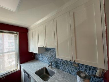 Cabinet Painting in Manhattan, NY (1)